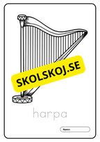 Musikinstrument - Målarbok