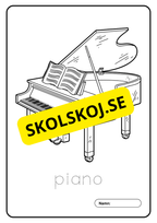 Musikinstrument - Målarbok