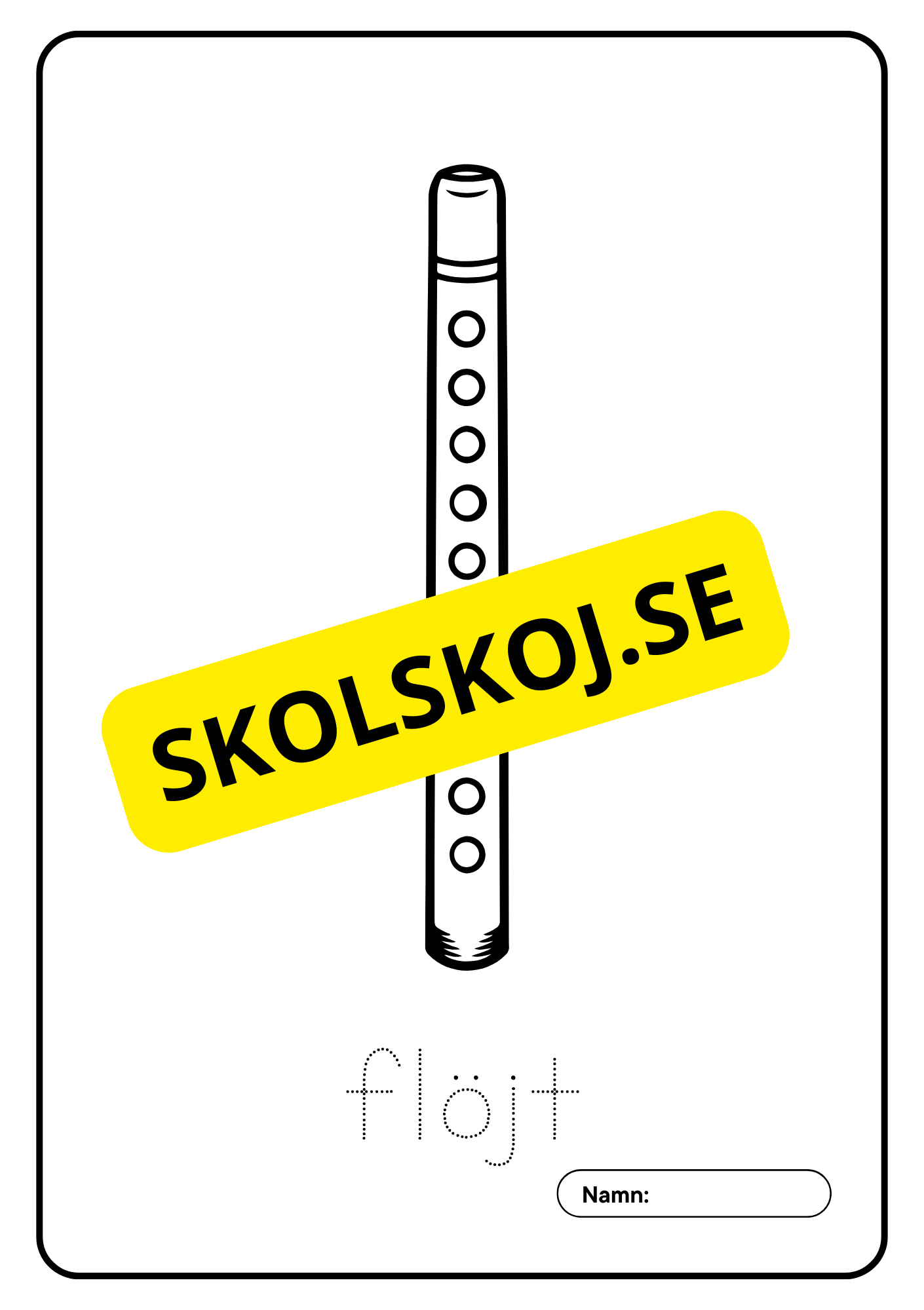 Musikinstrument - Målarbok