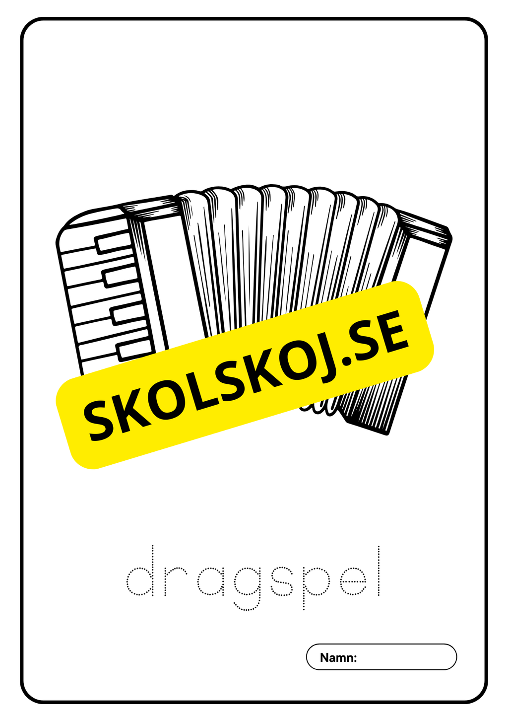Musikinstrument - Målarbok