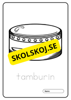Musikinstrument - Målarbok