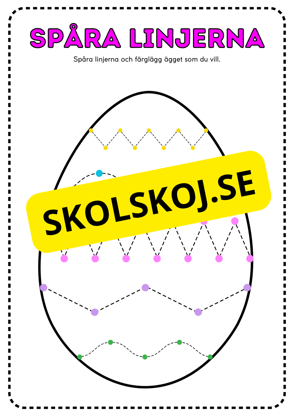 Spåra linjerna - Påskägg