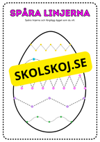 Spåra linjerna - Påskägg