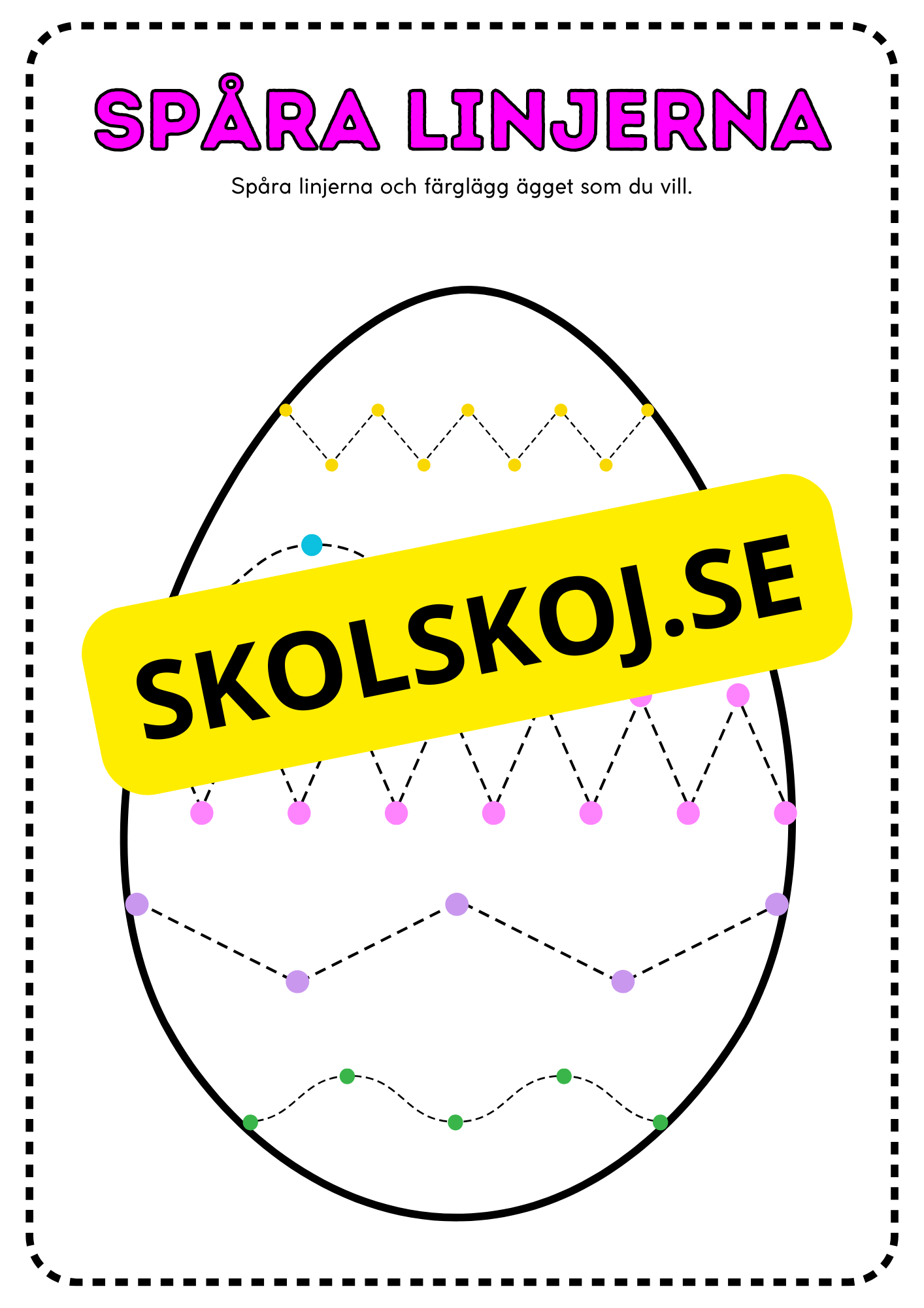 Spåra linjerna - Påskägg