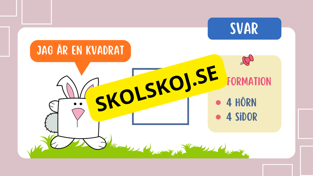 Geometriska former - Presentation - Årskurs 1 - 3