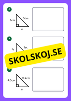 Använd Pythagoras sats - Årskurs 6 - 9