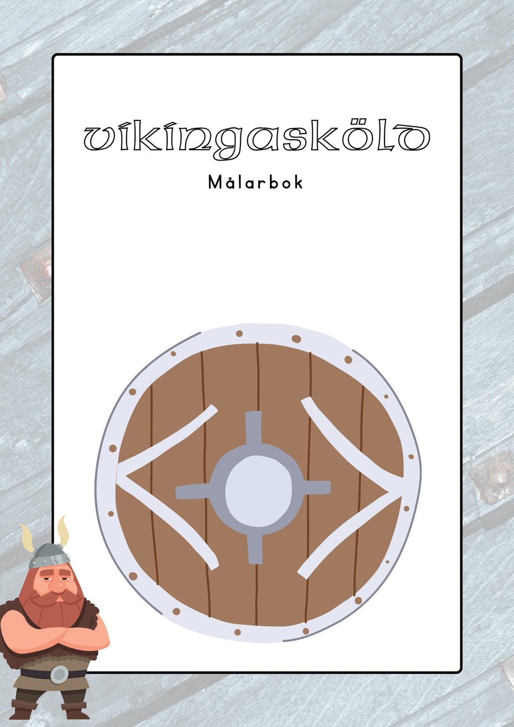 Vikingasköld - Målarbok