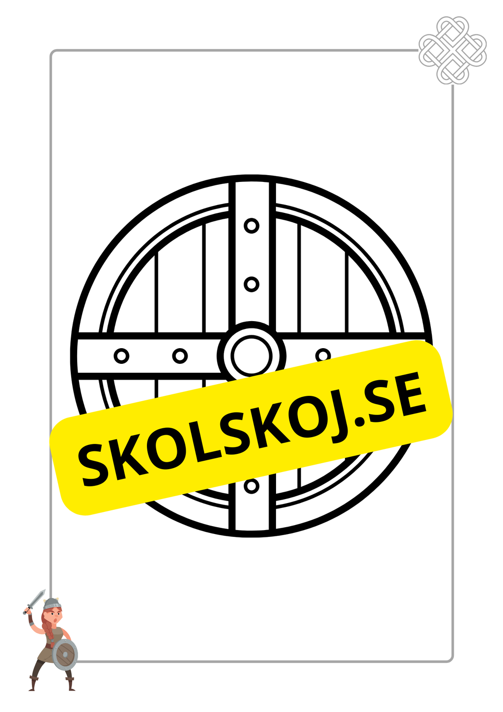 Vikingasköld - Målarbok