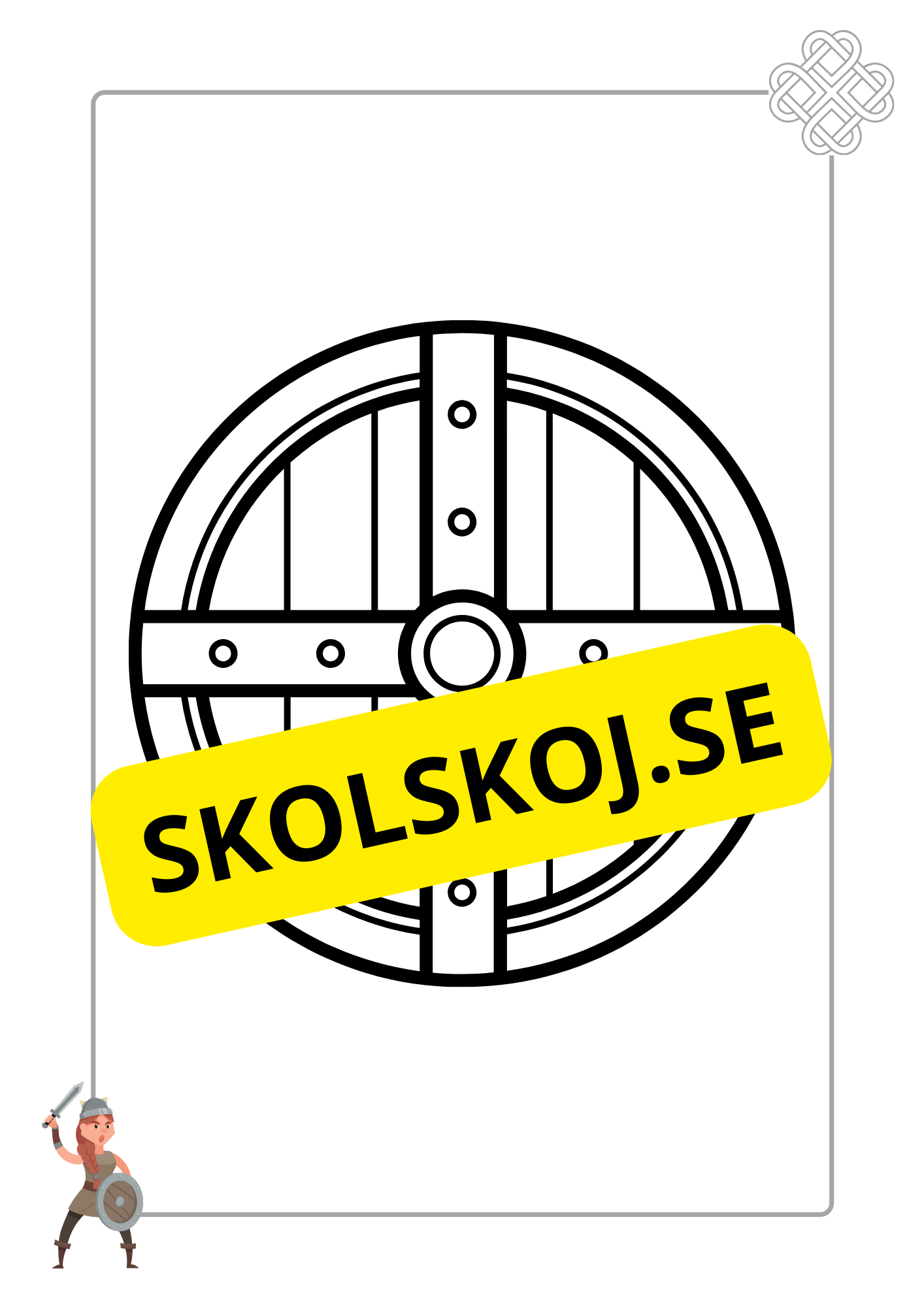 Vikingasköld - Målarbok