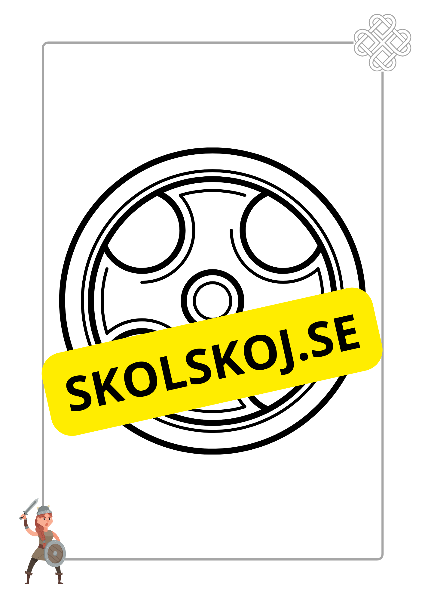 Vikingasköld - Målarbok