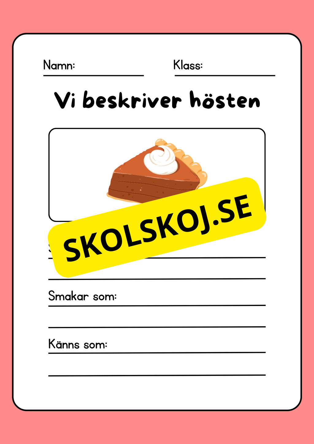 Vi beskriver hösten