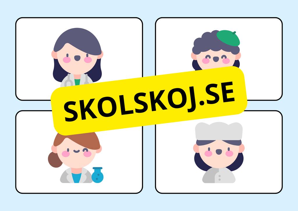 Vad gör de - Verb - Yrken