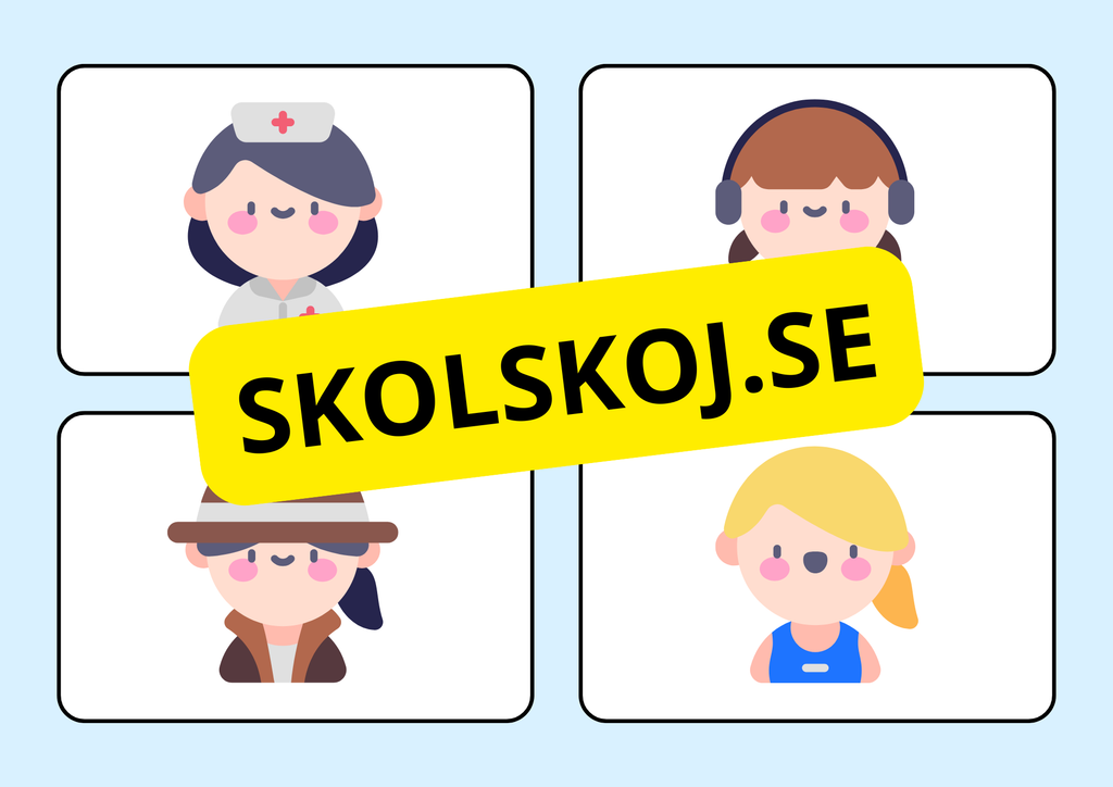 Vad gör de - Verb - Yrken
