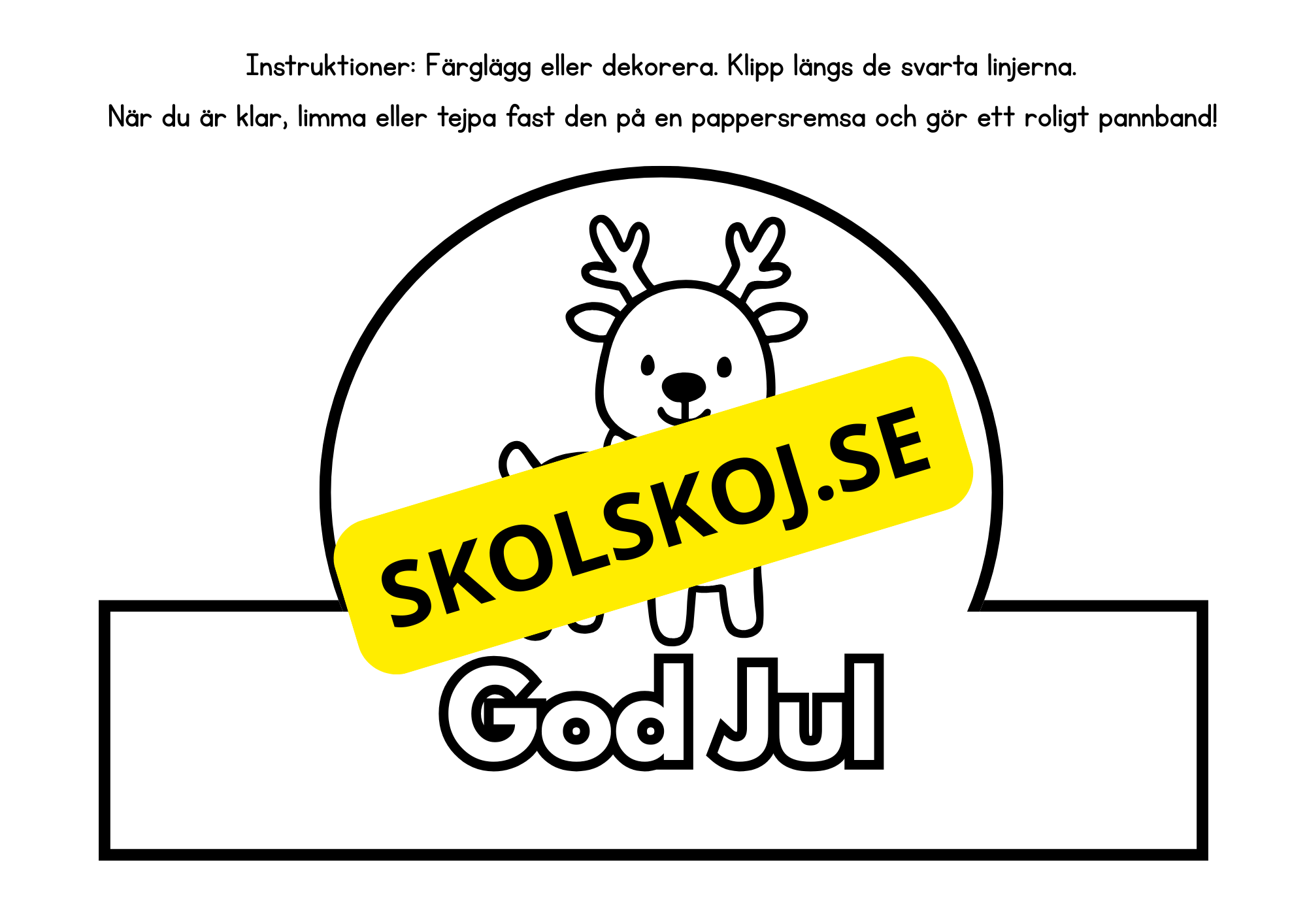 Julpyssel i svartvitt