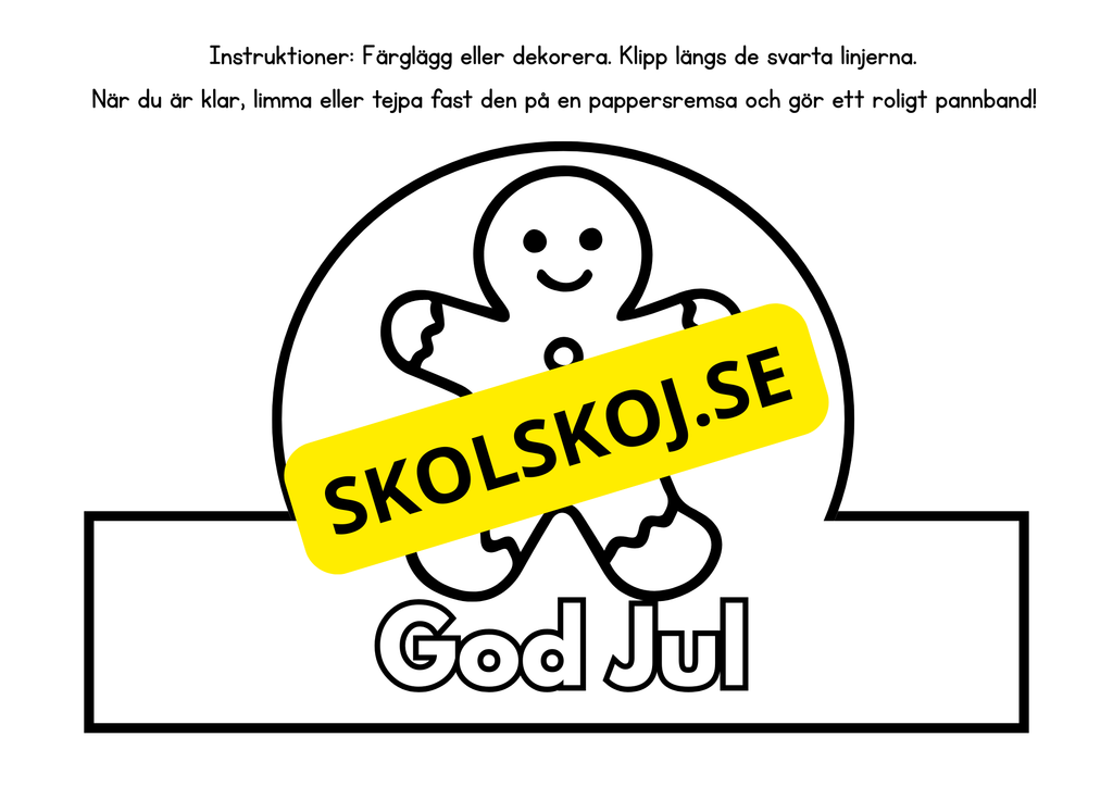 Julpyssel i svartvitt