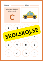Jag lär mig bokstaven C