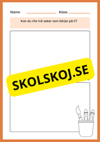 Jag lär mig bokstaven C