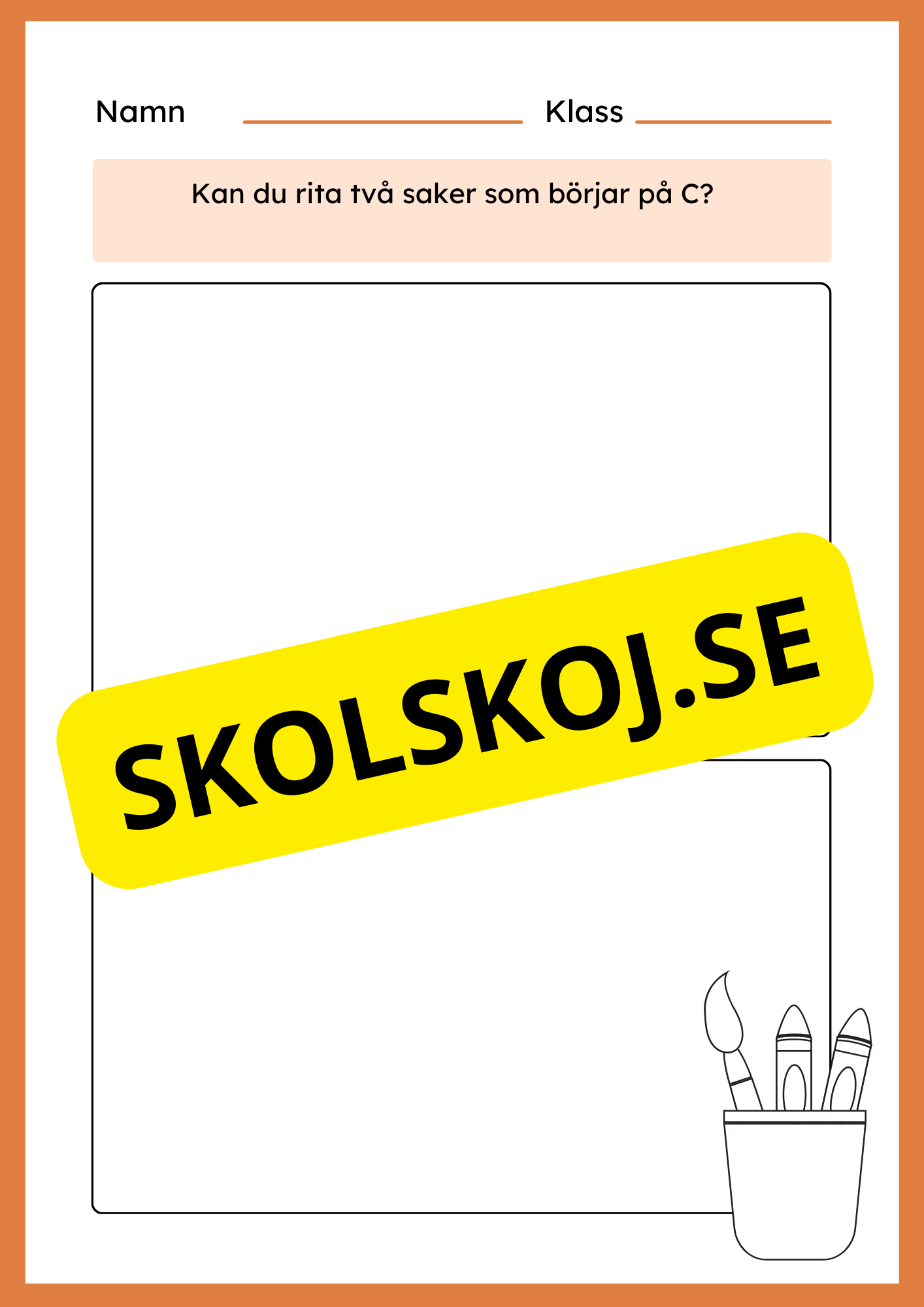 Jag lär mig bokstaven C