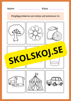 Jag lär mig bokstaven C