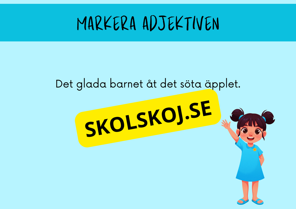 Upptäck  adjektiv - Presentation - Frågor
