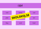 Upptäck  adjektiv - Presentation - Frågor