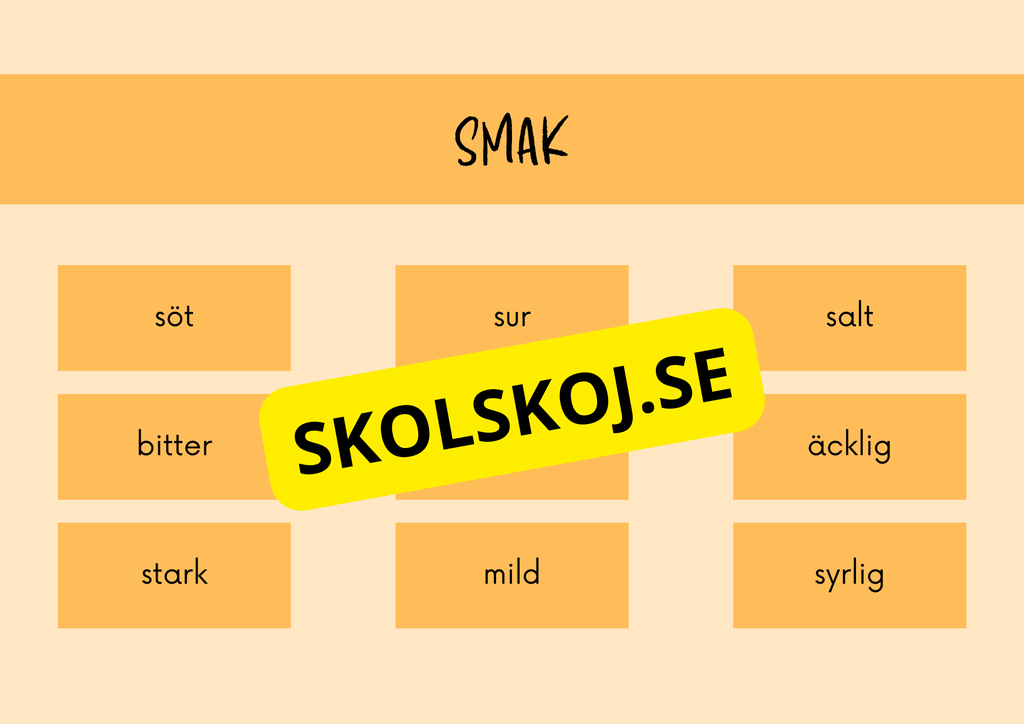 Upptäck  adjektiv - Presentation - Frågor