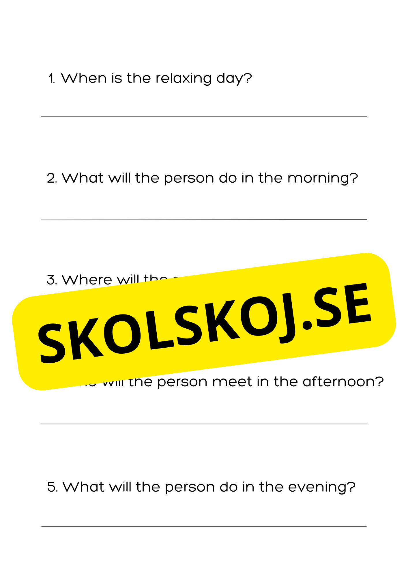 English - Reading Comprehension
