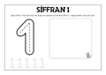 Jag lär mig siffror 1 - 10 - Häfte