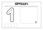 Jag lär mig siffror 1 - 10 - Häfte
