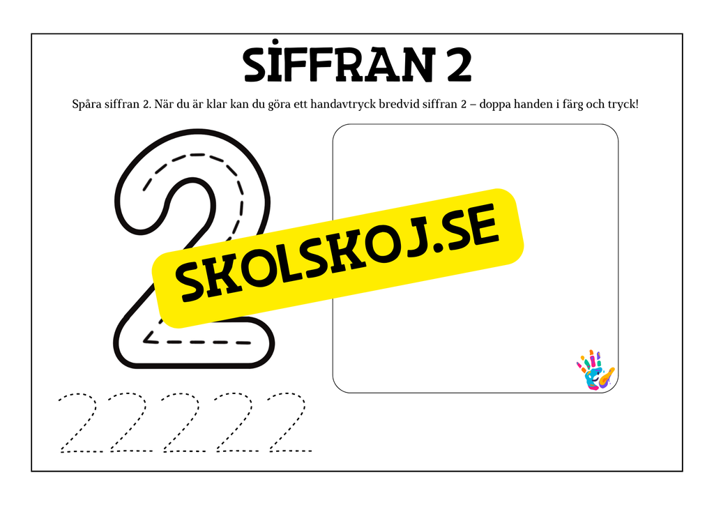 Jag lär mig siffror 1 - 10 - Häfte