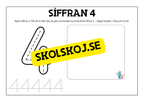 Jag lär mig siffror 1 - 10 - Häfte