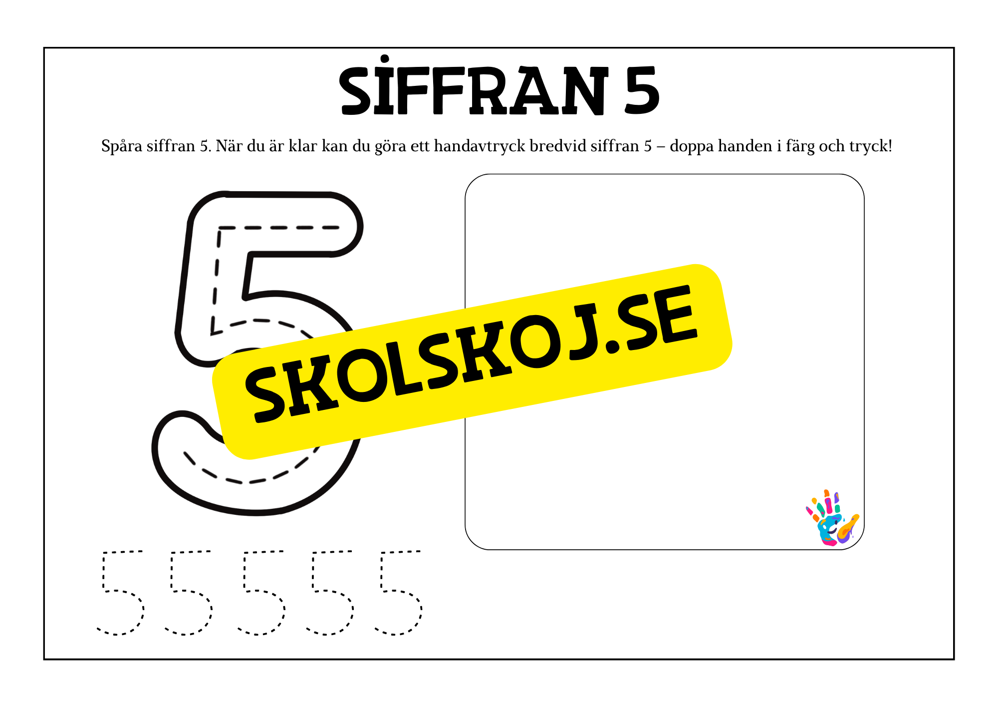 Jag lär mig siffror 1 - 10 - Häfte