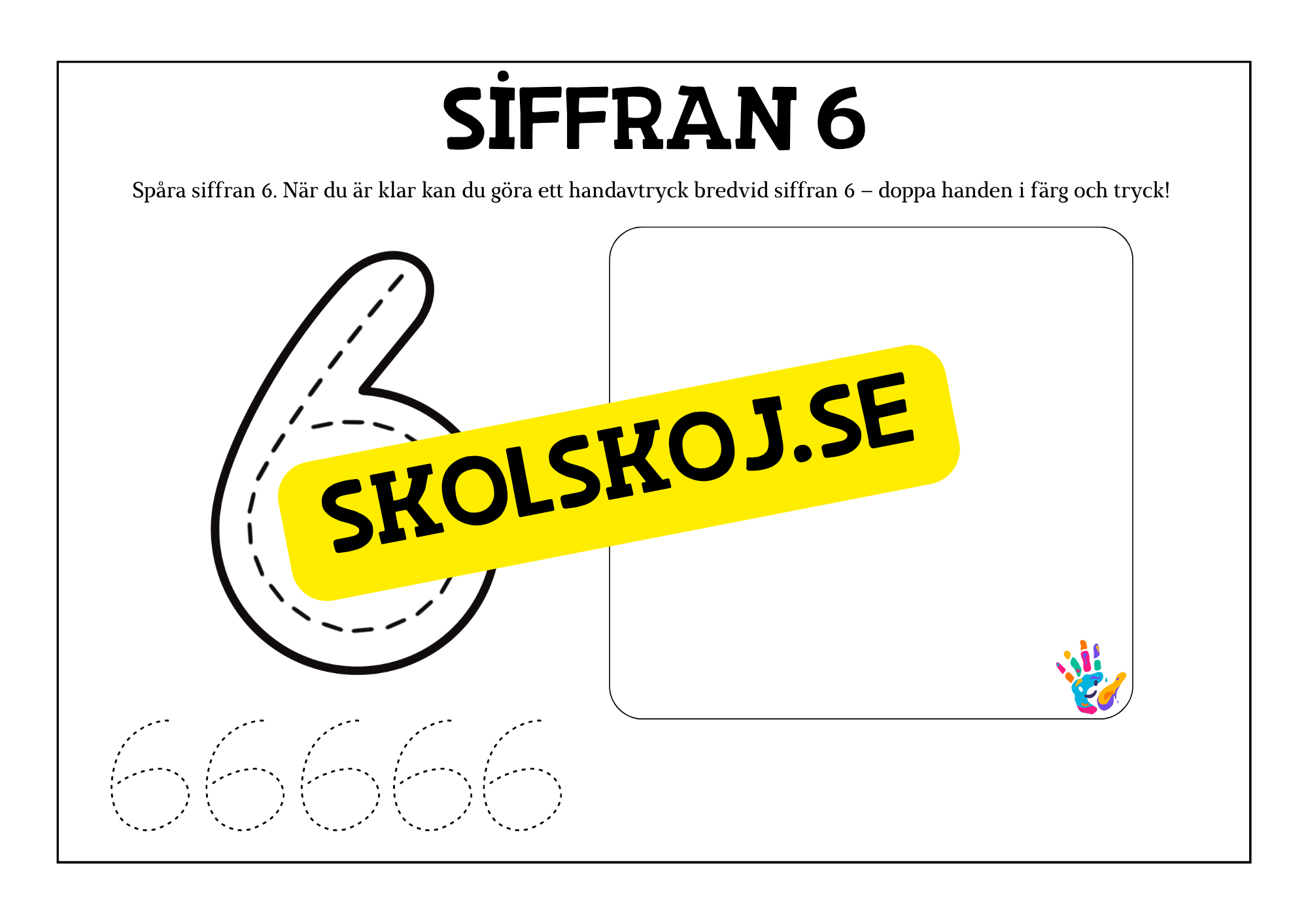 Jag lär mig siffror 1 - 10 - Häfte