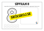 Jag lär mig siffror 1 - 10 - Häfte