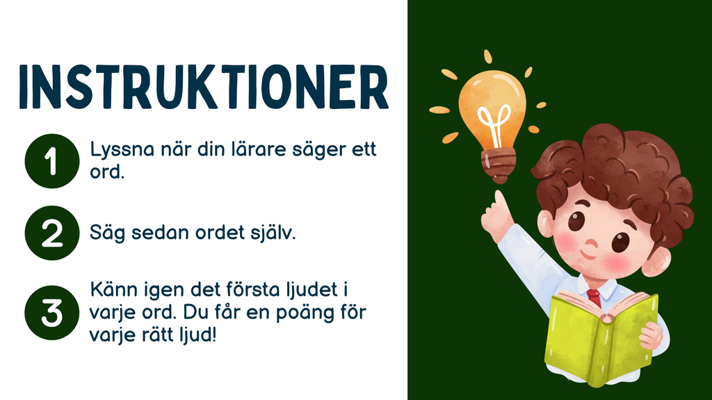 Vilket ljud hör du först - Spel