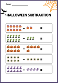 Halloween subtraktion 0 - 10