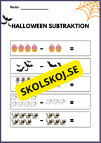 Halloween subtraktion 0 - 10