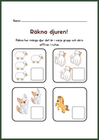 Räkna djuren