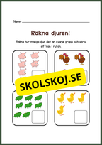 Räkna djuren