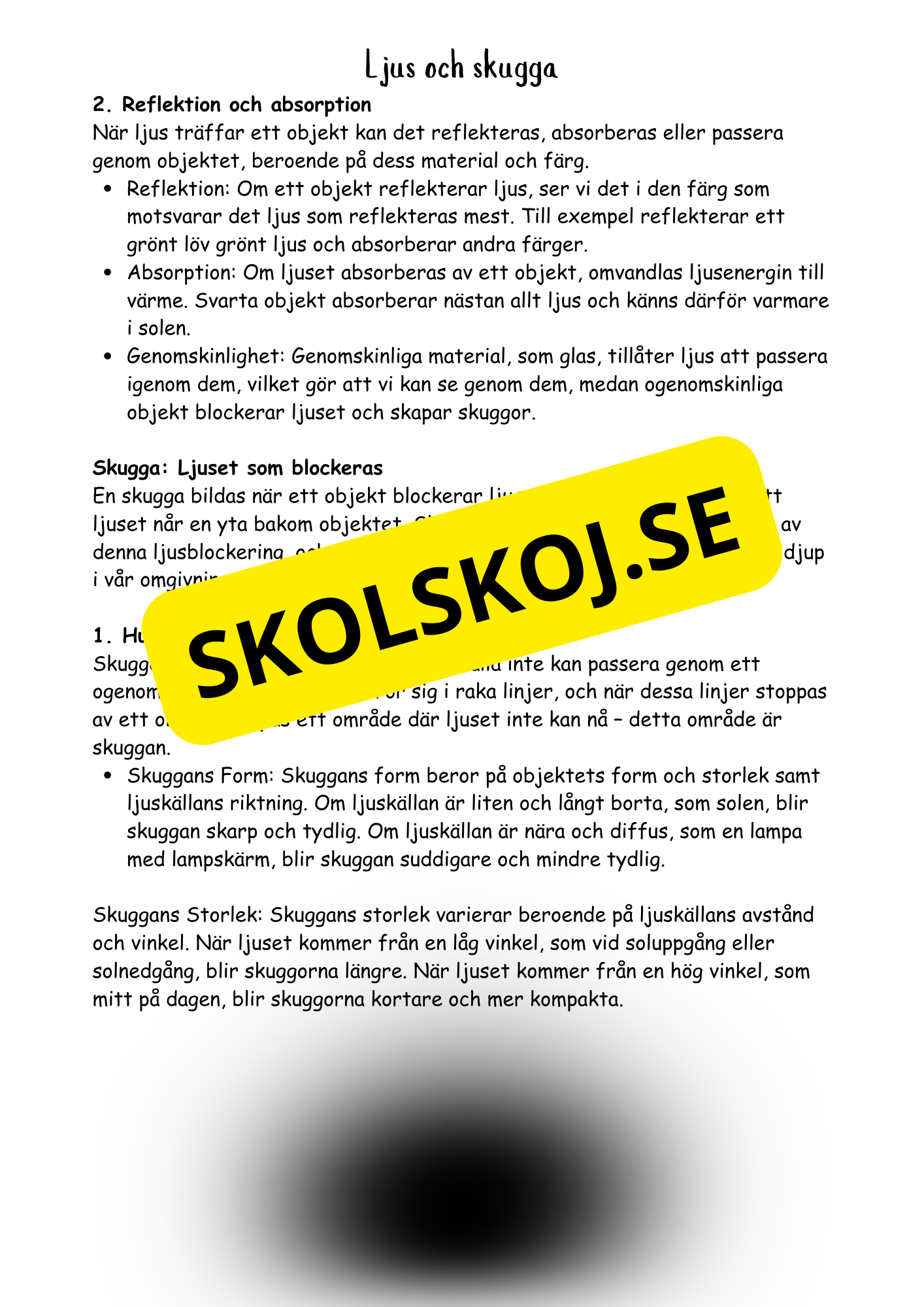 Ljusets magi årskurs 4 - 6
