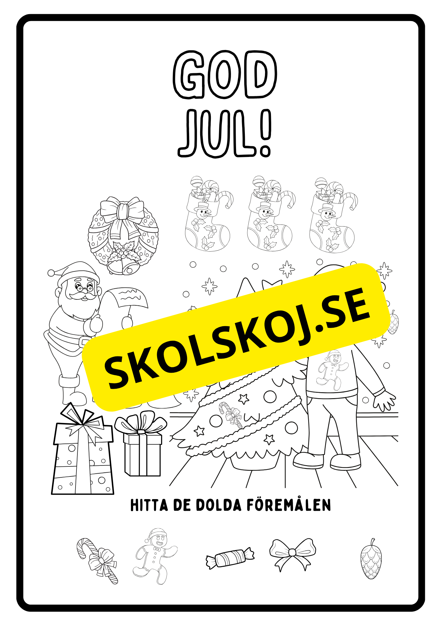 Julens - Roliga aktivitetsbok