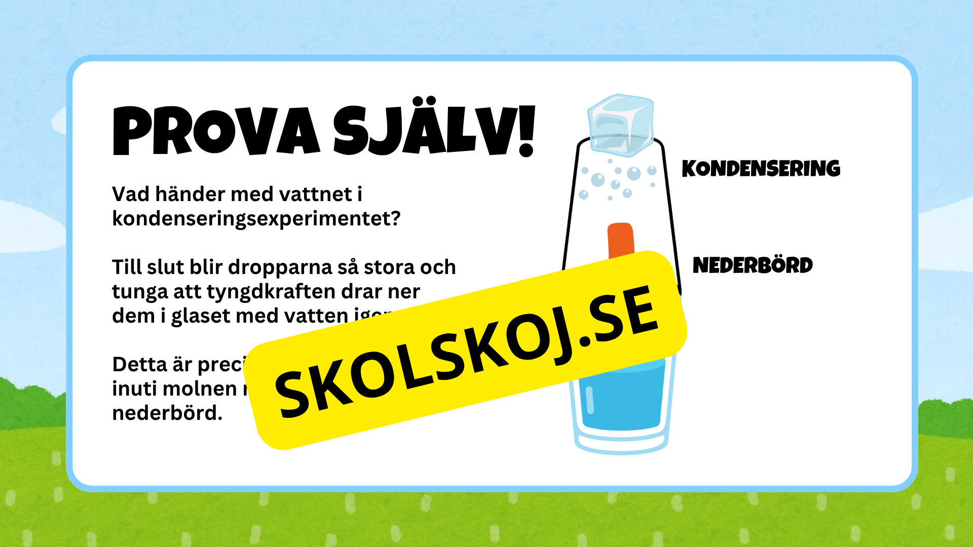 Vattnets kretslopp - Presentation + frågor