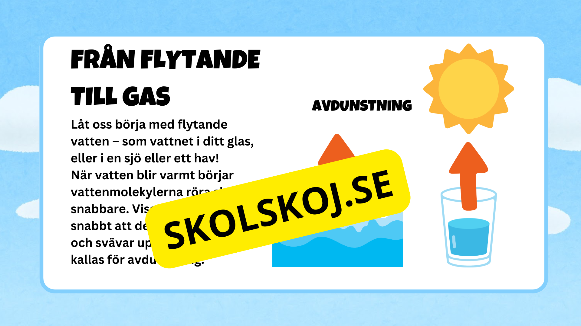 Vattnets kretslopp - Presentation + frågor