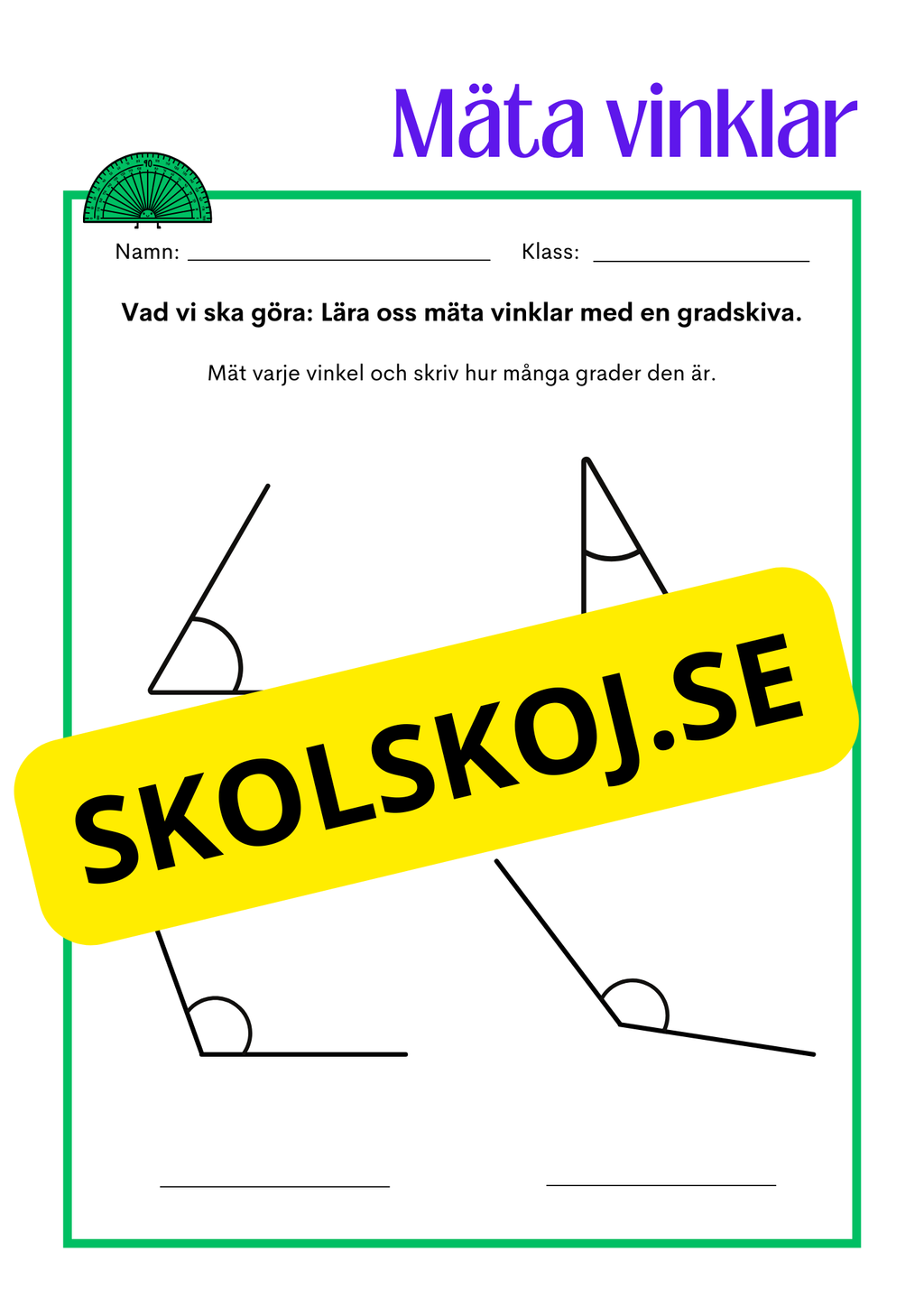 Mäta vinklar