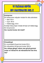 Vi tränar inför NP i matematik del E - Årskurs 6