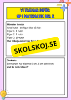 Vi tränar inför NP i matematik del E - Årskurs 6