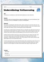 Undersökning Vattenrening - Experiment