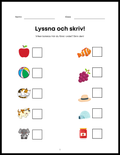 Lyssna och skriv
