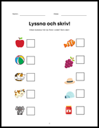 Lyssna och skriv