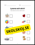 Lyssna och skriv